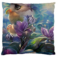 Abstract Blossoms  Large Premium Plush Fleece Cushion Case (two Sides) by Internationalstore
