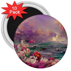 Abstract Flowers  3  Magnets (10 Pack)  by Internationalstore