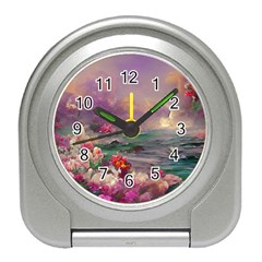 Abstract Flowers  Travel Alarm Clock by Internationalstore