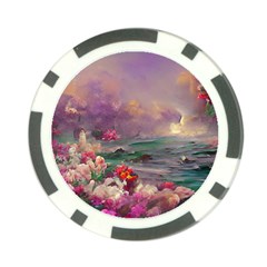 Abstract Flowers  Poker Chip Card Guard by Internationalstore