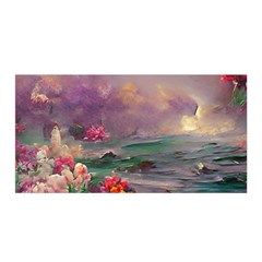 Abstract Flowers  Satin Wrap 35  X 70  by Internationalstore
