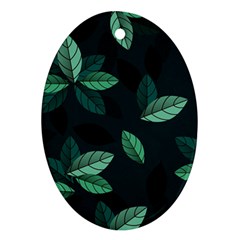 Foliage Oval Ornament (two Sides)