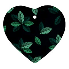 Foliage Heart Ornament (two Sides)