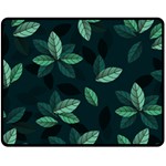 Foliage Two Sides Fleece Blanket (Medium) 58.8 x47.4  Blanket Back