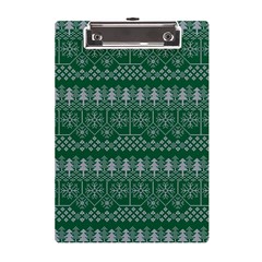 Christmas Knit Digital A5 Acrylic Clipboard