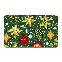 Christmas Pattern Magnet (rectangular) by Valentinaart