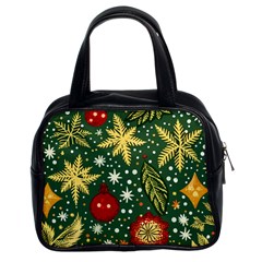 Christmas Pattern Classic Handbag (two Sides) by Valentinaart