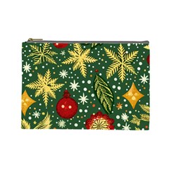 Christmas Pattern Cosmetic Bag (large) by Valentinaart