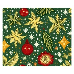 Christmas Pattern Premium Plush Fleece Blanket (small) by Valentinaart