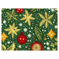 Christmas Pattern Two Sides Premium Plush Fleece Blanket (extra Small) by Valentinaart