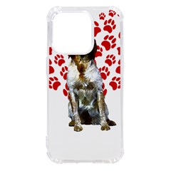 Brittany Spaniel Gift T- Shirt Cute Brittany Valentine Heart Paw Brittany Dog Lover Valentine Costum Yoga Reflexion Pose T- Shirtyoga Reflexion Pose T- Shirt Iphone 14 Pro Tpu Uv Print Case by hizuto