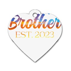 Brother To Be T- Shirt Promoted To Brother Established 2023 Sunrise Design Brother To Be 2023 T- Shi Yoga Reflexion Pose T- Shirtyoga Reflexion Pose T- Shirt Dog Tag Heart (one Side)