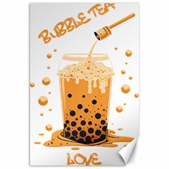 Bubble Tea Lover T- Shirt Bubble Tea Love T- Shirt Yoga Reflexion Pose T- Shirtyoga Reflexion Pose T- Shirt Canvas 24  X 36  by hizuto