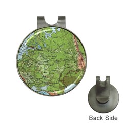 Map Earth World Russia Europe Hat Clips With Golf Markers
