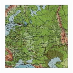 Map Earth World Russia Europe Medium Glasses Cloth by Bangk1t