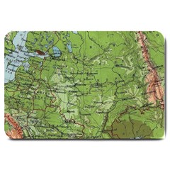 Map Earth World Russia Europe Large Doormat