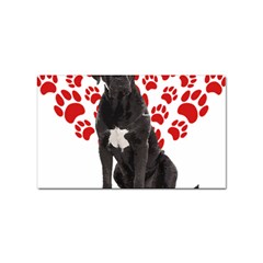 Cane Corso Gifts T- Shirt Cool Cane Corso Valentine Heart Paw Cane Corso Dog Lover Valentine Costume Yoga Reflexion Pose T- Shirtyoga Reflexion Pose T- Shirt Sticker Rectangular (100 Pack) by hizuto