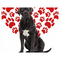 Cane Corso Gifts T- Shirt Cool Cane Corso Valentine Heart Paw Cane Corso Dog Lover Valentine Costume Yoga Reflexion Pose T- Shirtyoga Reflexion Pose T- Shirt Premium Plush Fleece Blanket (medium) by hizuto