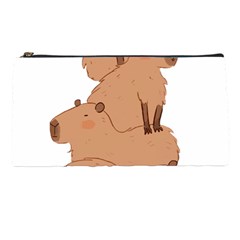 Capybara Art T- Shirt Capybara Pile - A Cute Stack Of Capybaras T- Shirt Yoga Reflexion Pose T- Shirtyoga Reflexion Pose T- Shirt Pencil Case by hizuto