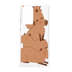 Capybara Art T- Shirt Capybara Pile - A Cute Stack Of Capybaras T- Shirt Yoga Reflexion Pose T- Shirtyoga Reflexion Pose T- Shirt Samsung Galaxy Note 20 Ultra Tpu Uv Case by hizuto