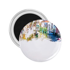 Venice T- Shirt Venice Voyage Art Digital Painting Watercolor Discovery T- Shirt (1) 2 25  Magnets by ZUXUMI