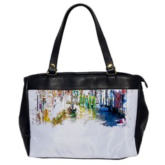 Venice T- Shirt Venice Voyage Art Digital Painting Watercolor Discovery T- Shirt (1) Oversize Office Handbag by ZUXUMI