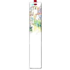 Venice T- Shirt Venice Voyage Art Digital Painting Watercolor Discovery T- Shirt (1) Large Book Marks by ZUXUMI