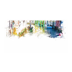 Venice T- Shirt Venice Voyage Art Digital Painting Watercolor Discovery T- Shirt (1) Satin Wrap 35  X 70  by ZUXUMI