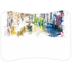 Venice T- Shirt Venice Voyage Art Digital Painting Watercolor Discovery T- Shirt (1) Velour Seat Head Rest Cushion