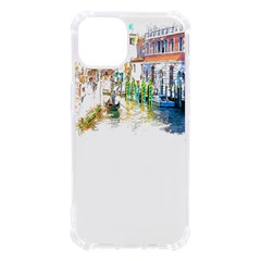 Venice T- Shirt Venice Voyage Art Digital Painting Watercolor Discovery T- Shirt (1) Iphone 13 Tpu Uv Print Case by ZUXUMI