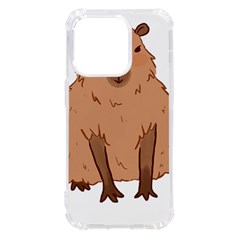 Capybara Art T- Shirt Cute Capybara Art T- Shirt Yoga Reflexion Pose T- Shirtyoga Reflexion Pose T- Shirt Iphone 14 Pro Tpu Uv Print Case by hizuto