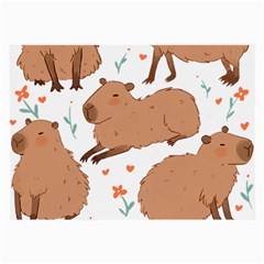 Capybara Art T- Shirt Cute Capybaras Illustration T- Shirt Yoga Reflexion Pose T- Shirtyoga Reflexion Pose T- Shirt Large Glasses Cloth