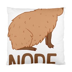 Capybara Art T- Shirt Cute Sad Capybara - Nope T- Shirt Yoga Reflexion Pose T- Shirtyoga Reflexion Pose T- Shirt Standard Cushion Case (two Sides) by hizuto