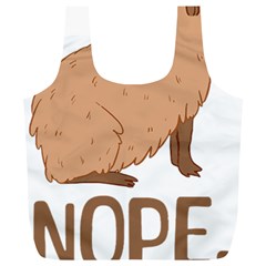 Capybara Art T- Shirt Cute Sad Capybara - Nope T- Shirt Yoga Reflexion Pose T- Shirtyoga Reflexion Pose T- Shirt Full Print Recycle Bag (XL)