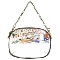 Venice T- Shirt Venice Voyage Art Digital Painting Watercolor Discovery T- Shirt (3) Chain Purse (one Side) by ZUXUMI