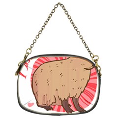 Capybara Art T- Shirt I Just Really Like Capybaras O K  T- Shirt Yoga Reflexion Pose T- Shirtyoga Reflexion Pose T- Shirt Chain Purse (two Sides) by hizuto