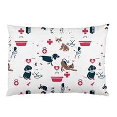 Veterinarian Gift T- Shirt Veterinary Medicine, Happy And Healthy Friends    Pattern    Coral Backgr Pillow Case (two Sides)