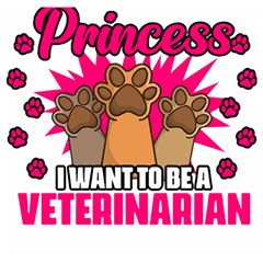 Veterinary Medicine T- Shirt Forget Princess Funny Veterinary Medicine Life Veterinarian T- Shirt Wooden Puzzle Square by ZUXUMI