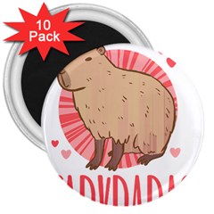 Capybara Love T- Shirt Just A Girl Who Loves Capybaras A Cute Design For Capybara Lovers T- Shirt Yoga Reflexion Pose T- Shirtyoga Reflexion Pose T- Shirt 3  Magnets (10 Pack) 