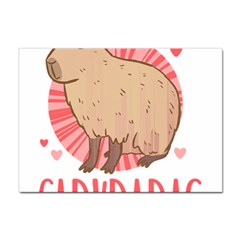 Capybara Love T- Shirt Just A Girl Who Loves Capybaras A Cute Design For Capybara Lovers T- Shirt Yoga Reflexion Pose T- Shirtyoga Reflexion Pose T- Shirt Sticker A4 (100 Pack)