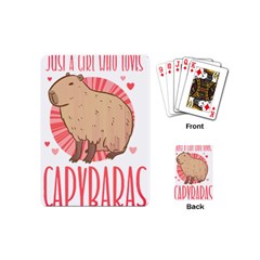 Capybara Love T- Shirt Just A Girl Who Loves Capybaras A Cute Design For Capybara Lovers T- Shirt Yoga Reflexion Pose T- Shirtyoga Reflexion Pose T- Shirt Playing Cards Single Design (mini)