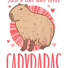 Capybara Love T- Shirt Just A Girl Who Loves Capybaras A Cute Design For Capybara Lovers T- Shirt Yoga Reflexion Pose T- Shirtyoga Reflexion Pose T- Shirt Play Mat (square)