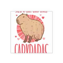 Capybara Love T- Shirt Just A Girl Who Loves Capybaras A Cute Design For Capybara Lovers T- Shirt Yoga Reflexion Pose T- Shirtyoga Reflexion Pose T- Shirt Satin Bandana Scarf 22  X 22 