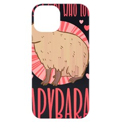 Capybara Love T- Shirt Just A Girl Who Loves Capybaras A Cute Design For Capybara Lovers T- Shirt Yoga Reflexion Pose T- Shirtyoga Reflexion Pose T- Shirt Iphone 14 Black Uv Print Case