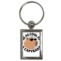 Capybara T- Shirt Be As Cool As A Capybara- A Cute Funny Capybara Wearing Sunglasses T- Shirt Yoga Reflexion Pose T- Shirtyoga Reflexion Pose T- Shirt Key Chain (rectangle)