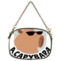 Capybara T- Shirt Be As Cool As A Capybara- A Cute Funny Capybara Wearing Sunglasses T- Shirt Yoga Reflexion Pose T- Shirtyoga Reflexion Pose T- Shirt Chain Purse (one Side) by hizuto