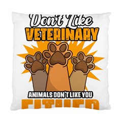 Veterinary Medicine T- Shirt Funny Will Give Veterinary Advice For Nachos Vet Med Worker T- Shirt Standard Cushion Case (two Sides) by ZUXUMI