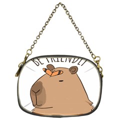 Capybara T- Shirt Be Nice Be Friendly Be A Capybara T- Shirt Yoga Reflexion Pose T- Shirtyoga Reflexion Pose T- Shirt Chain Purse (one Side) by hizuto