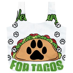 Veterinary Medicine T- Shirt Will Give Veterinary Advice For Tacos Funny Vet Med Worker T- Shirt Full Print Recycle Bag (xxl) by ZUXUMI