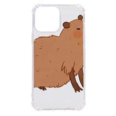 Capybara T- Shirt Cute Capybara Illustration T- Shirt (2) Yoga Reflexion Pose T- Shirtyoga Reflexion Pose T- Shirt Iphone 13 Pro Max Tpu Uv Print Case by hizuto